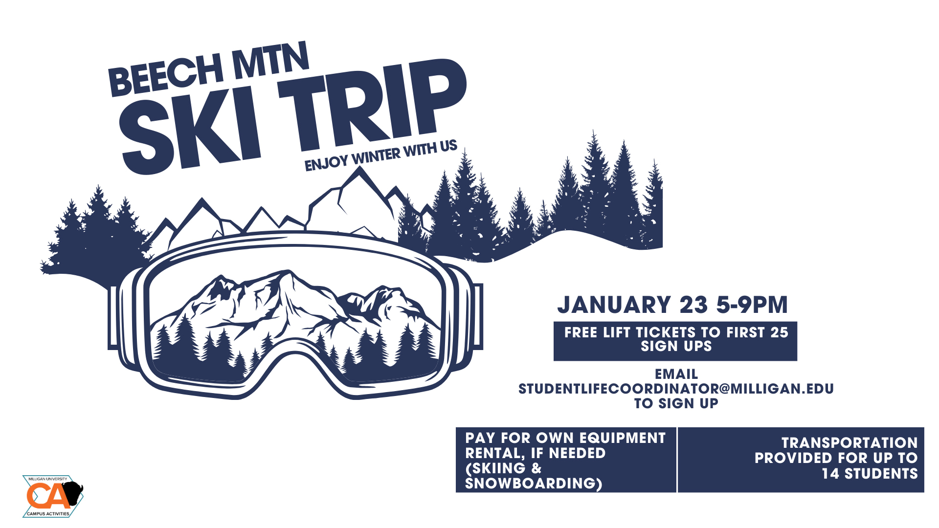 Beech Mountain Ski Trip graphic
