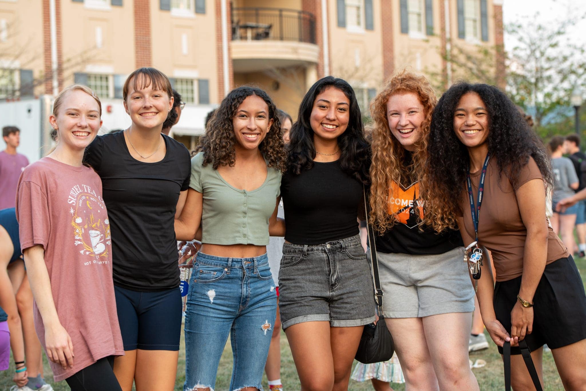 Students at a Goah block party for diversity at Milligan University